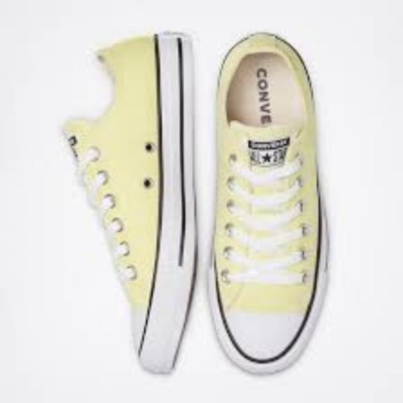 Converse Shoes - BNIB Converse Chuck Taylor low top canvas unisex sneakers pastel lemonade yellow